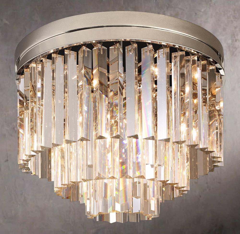 Vintage 1920s Odeon Style 20" Flush Mount - Image 2