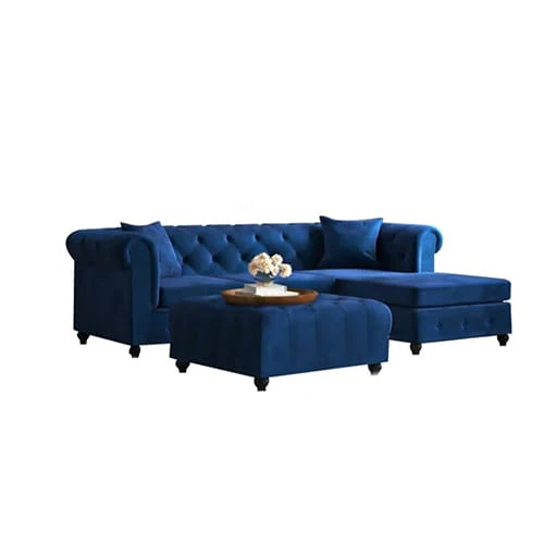 كنبة مع 2بوف خشب زان- FAK58 - Image 2