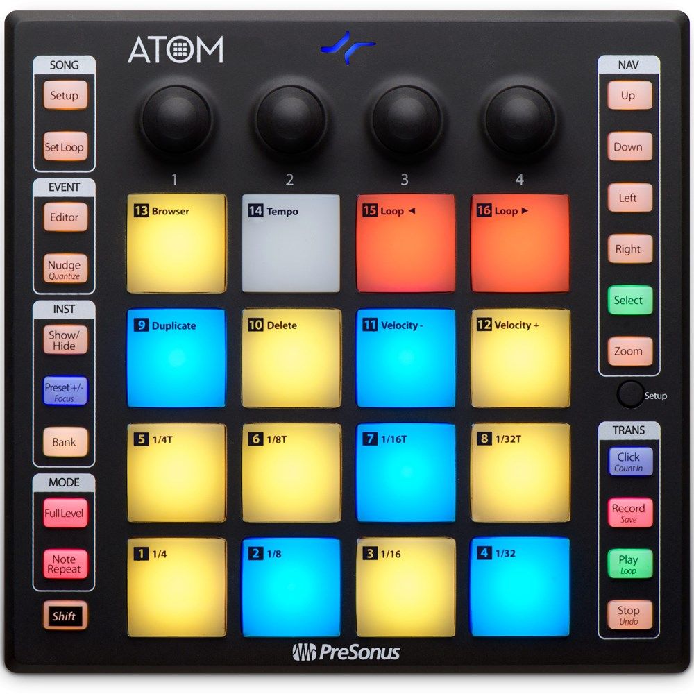 PreSonus Atom Pad Controller w/ Ableton Live Lite & Studio One Artist - Image 1
