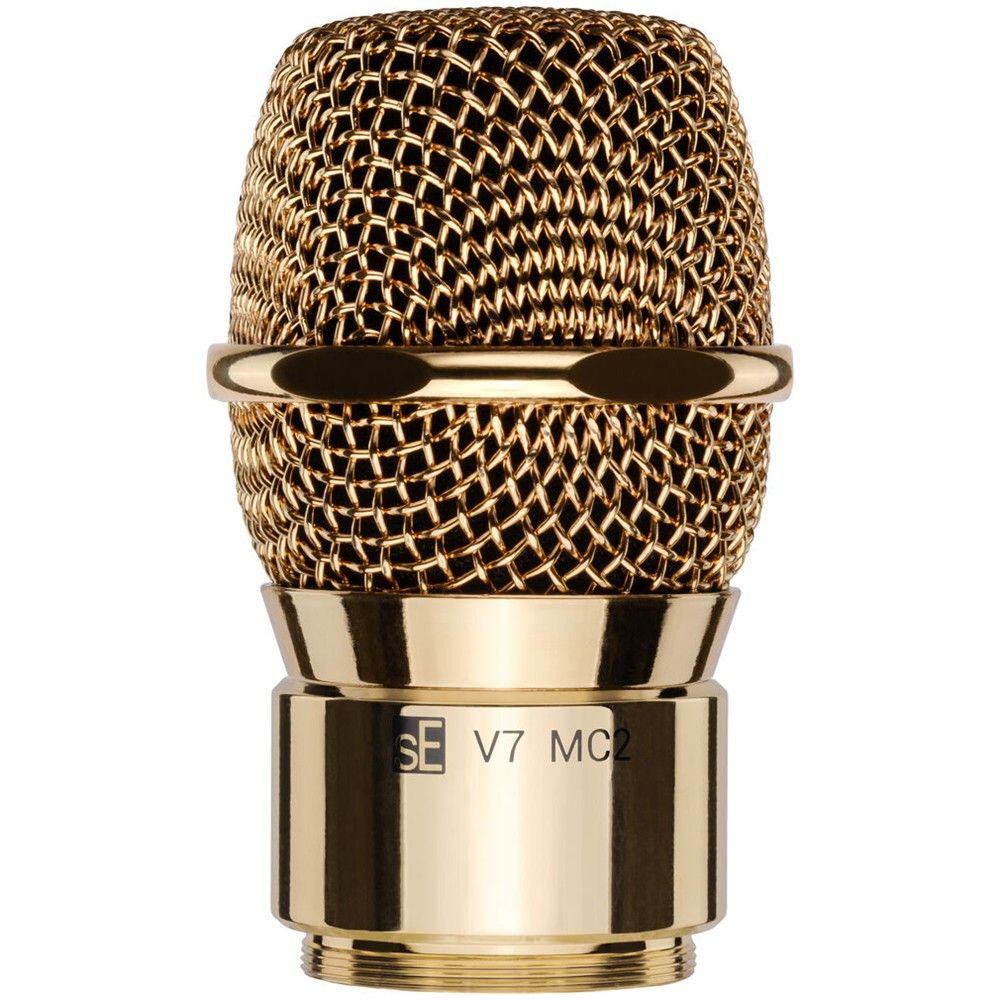 sE Electronics V7 Mic Cap for Sennheiser Wireless Systems inc MP03 Pouch (Gold) - Image 1