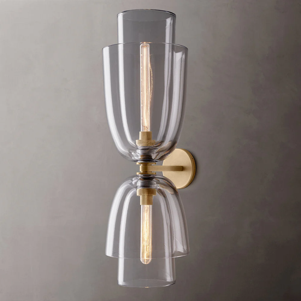 Bloms Transparent Glass Dome Grand Wall Sconce - Image 3