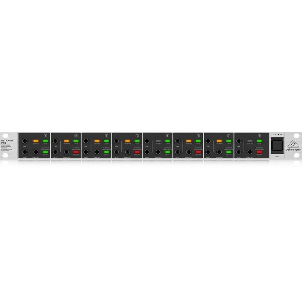 Behringer Ultra-DI Pro DI800 V2 Professional Mains/Phantom Powered 8-Channel DI-Box - Image 1