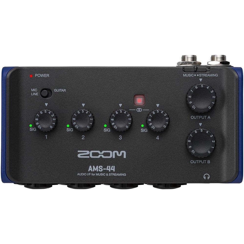 Zoom AMS-44 4-in / 4-out USB Audio Interface for Recording & Streaming - Image 1