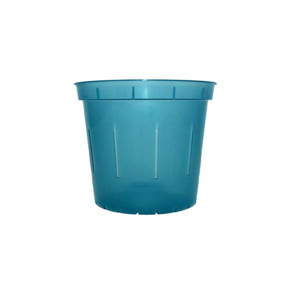 5" Blue Sapphire Slotted Orchid Pot - Image 3