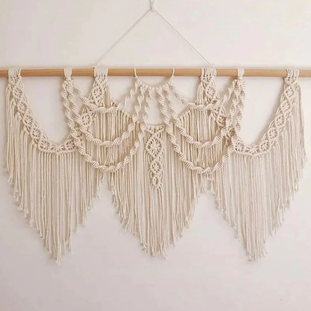 ديكور حائط مكرمية 100×60سم - BIRD5 - Image 1
