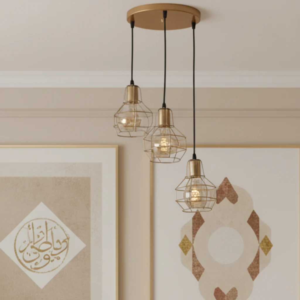 مصباح سقف ثلاثي - 80×30سم - ULC37 - Image 1