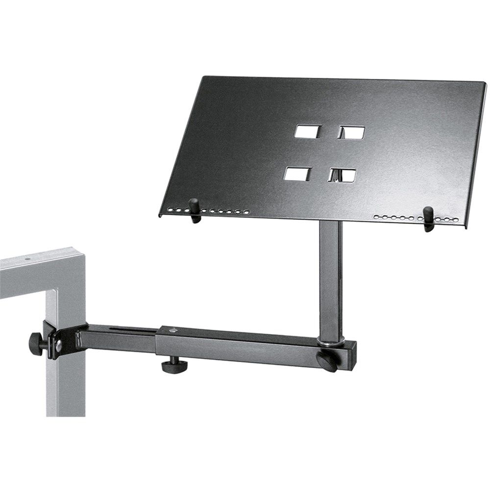 Konig & Meyer 18815 Laptop Holder for Omega Keyboard Stand (Black) - Image 1