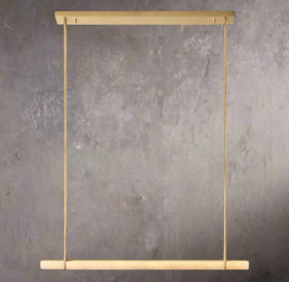 Alabasters Audubon 60″ Single Bar Linear Chandelier