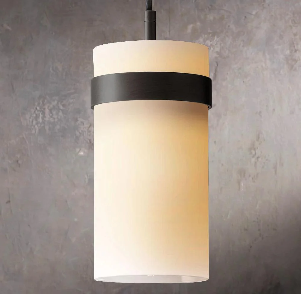 Ravelle Iridescent Glass Hanging Lamp 5" - Image 2