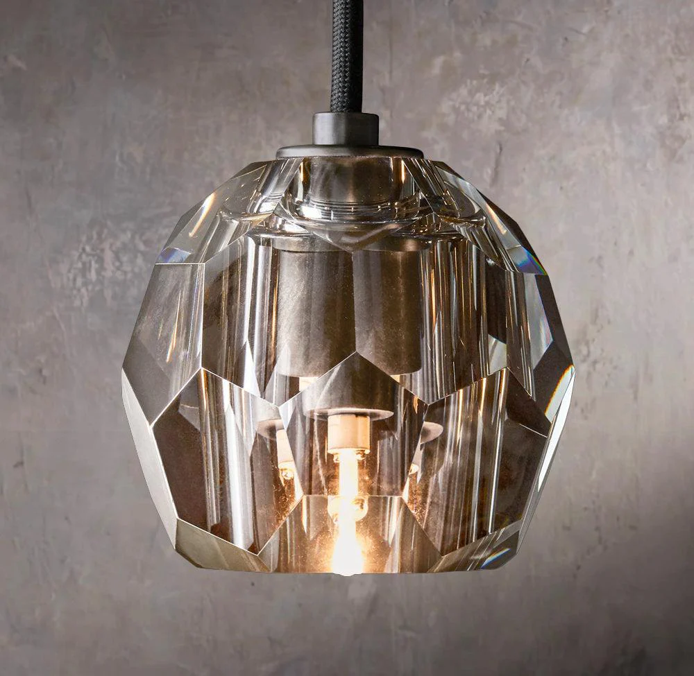 Spherical Tinted Glass Hanging Pendant Lamp - Image 3