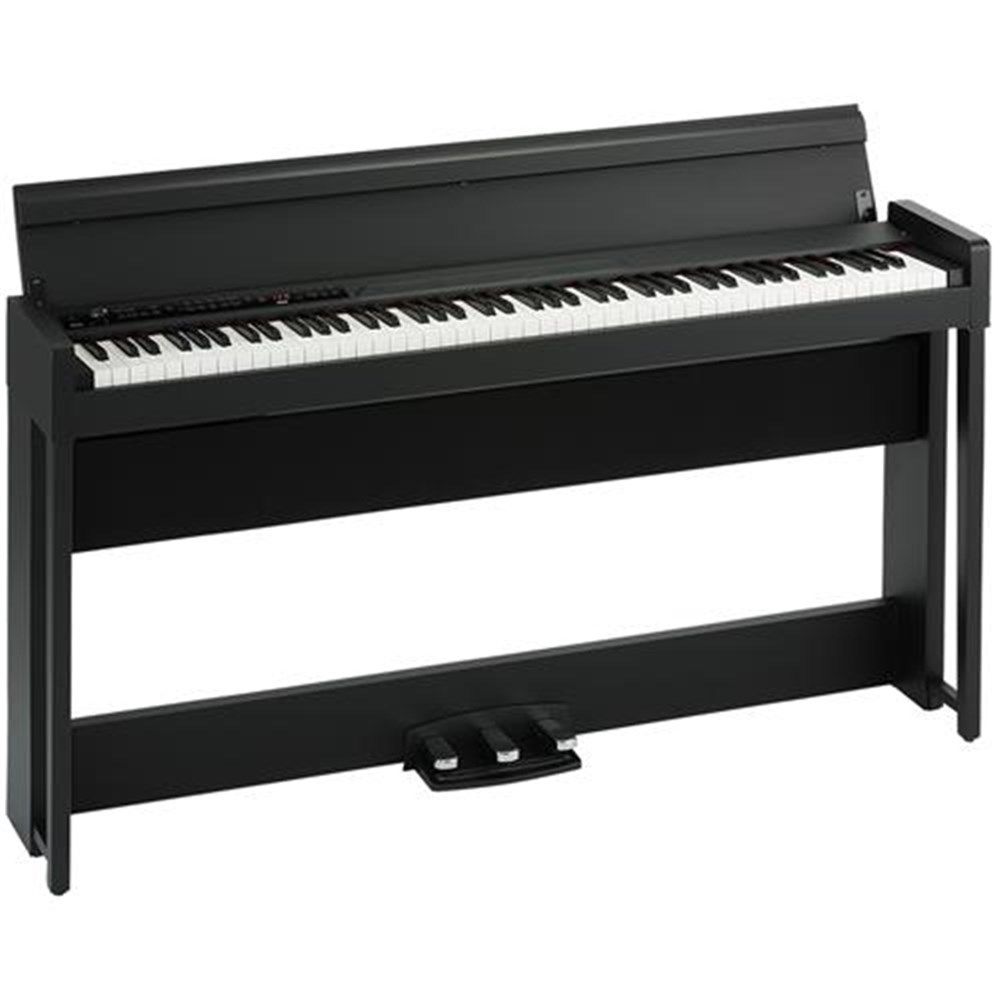 Korg C1 Air Digital Piano w/ RH3 Real Weighted Hammer Action Keyboard (Black) - Image 1