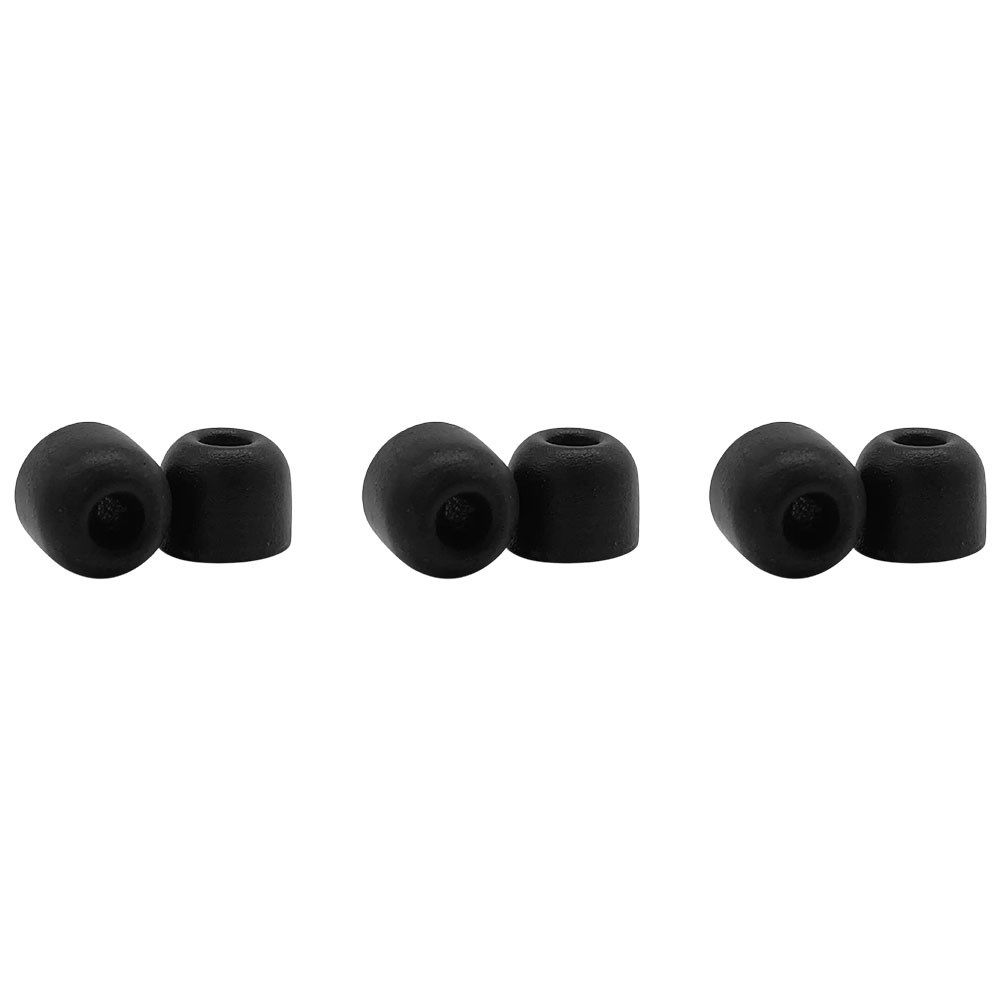 Shure EACYF1-6M Medium Comply Series Black Foam Sleeves (3 Pair) - Image 1