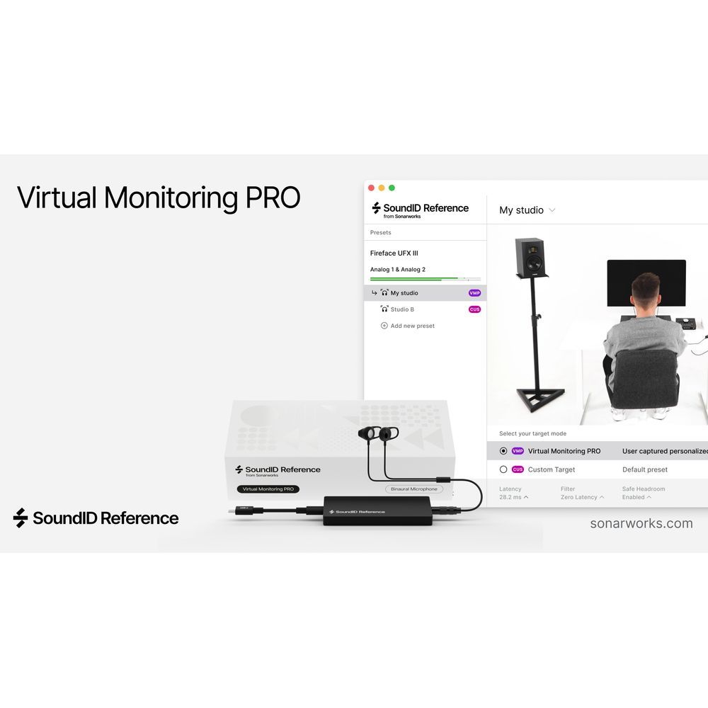Sonarworks SoundID Upgrade to Virtual Monitoring PRO w/ In-Ear Measurement Microphone - Image 1