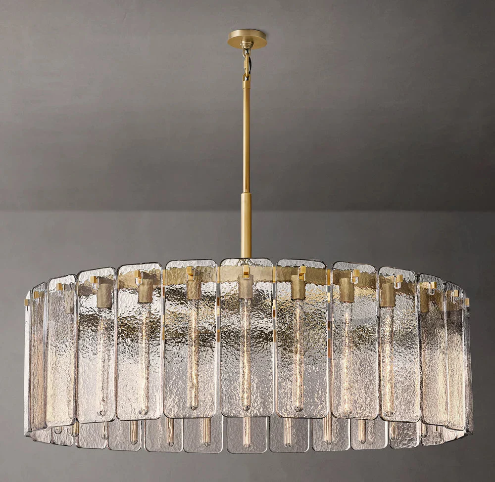 Calamette Circular Glass Chandelier 48" - Image 3