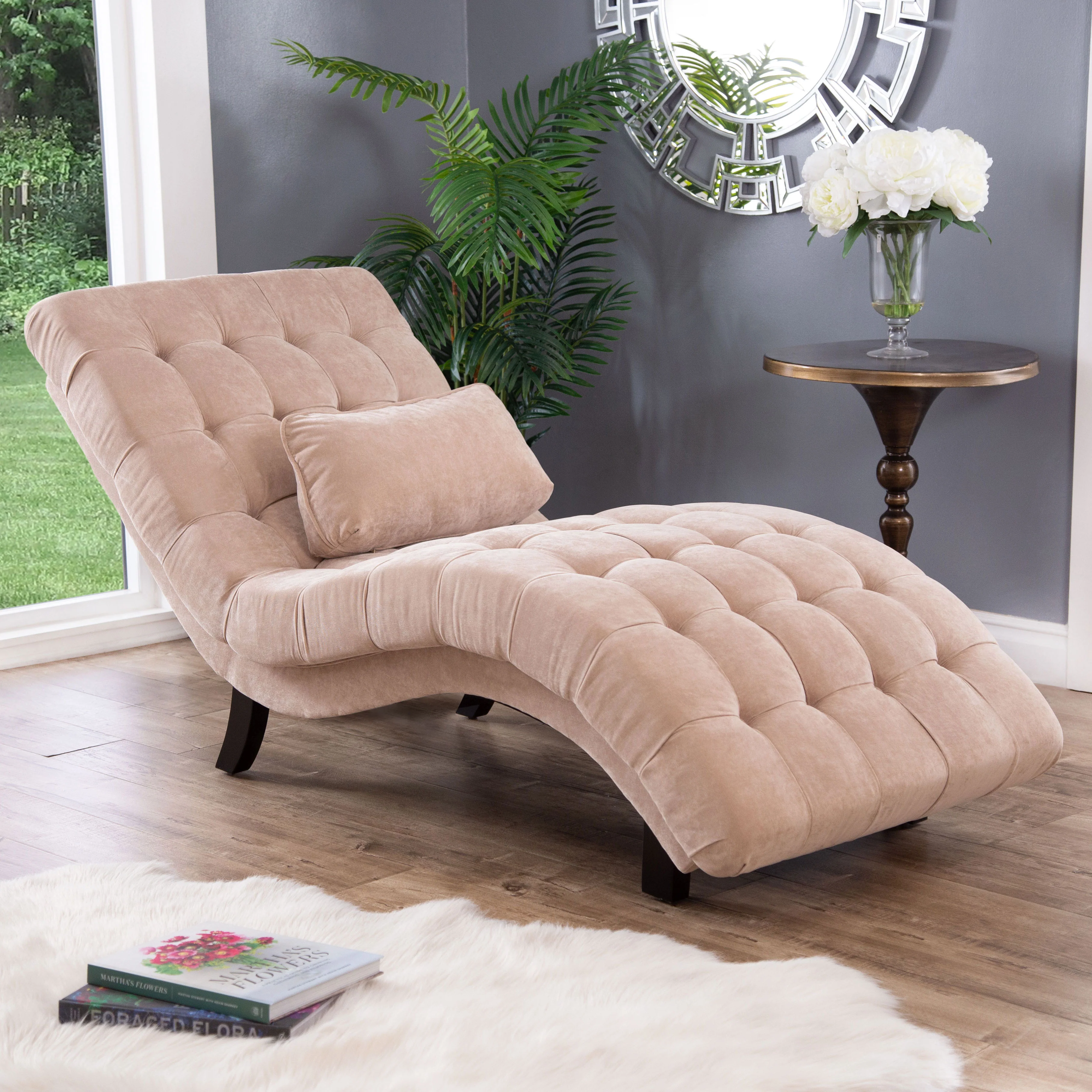 شيزلونج خشب زان طبيعي 65×160سم - ألوان متعددة - DECO39 - Image 1