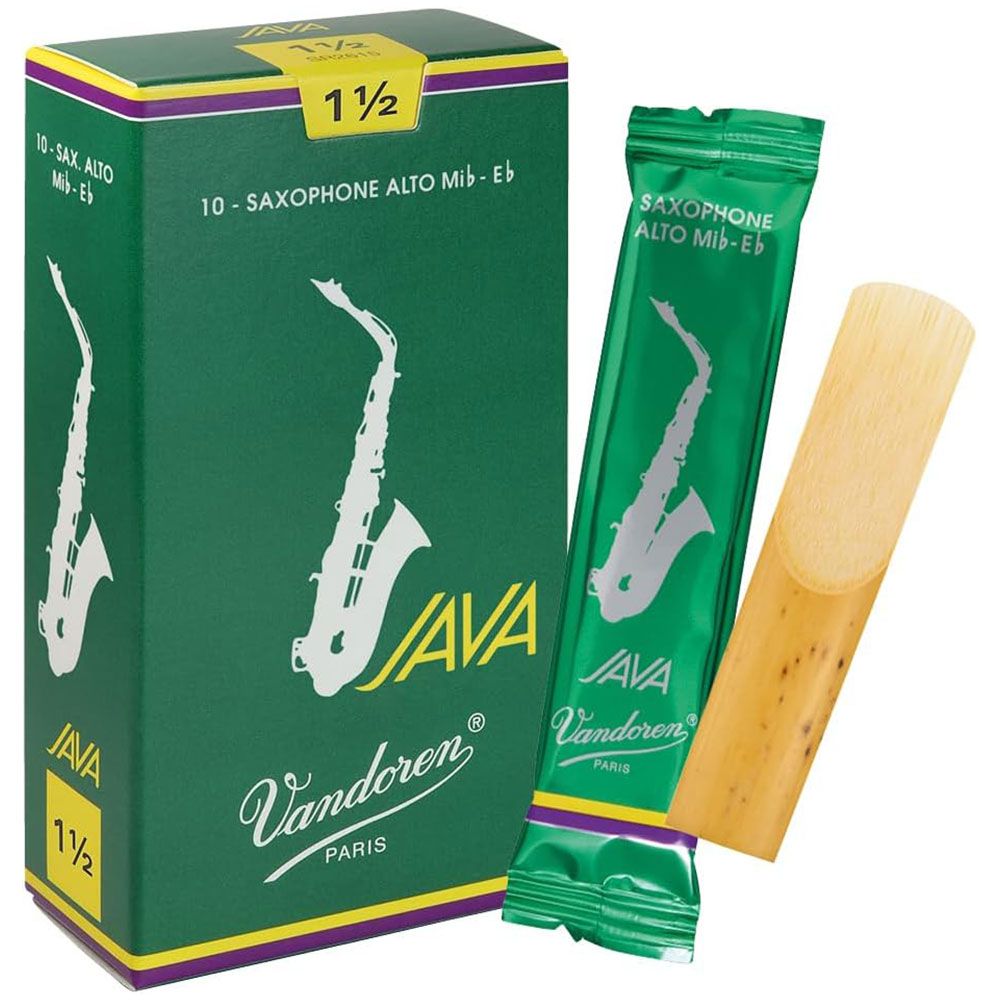Vandoren Alto Sax Reed JAVA Strength 1.5 10 Pack - Image 1