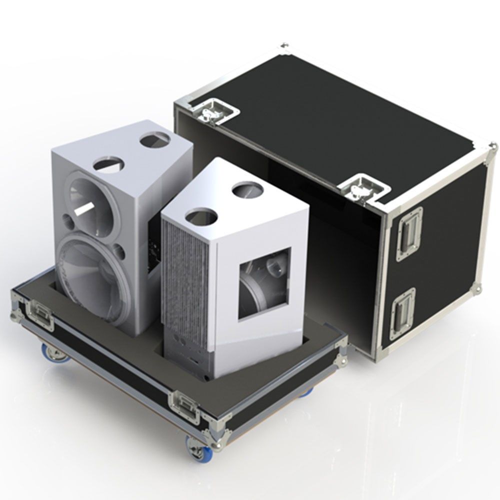 Encore Show Case SPK012-PXM12M Dual 12" Speaker Case suits 2 x EV PXM-12P [NFW] - Image 1