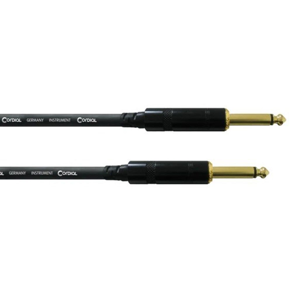 Cordial Essentials REAN 1/4" Mono Gold TS Cable (3m) - Image 1