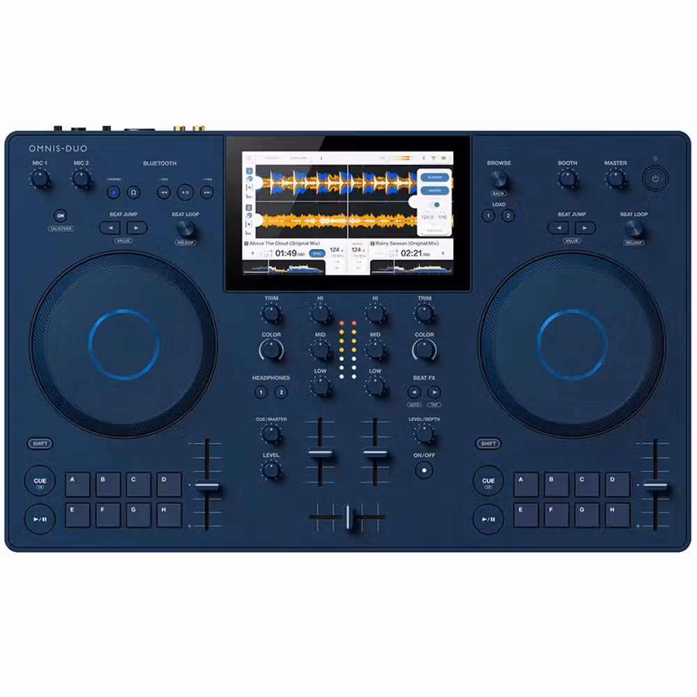 AlphaTheta OMNIS-DUO Portable All-in-One DJ System w/ Bluetooth Audio Input - Image 1