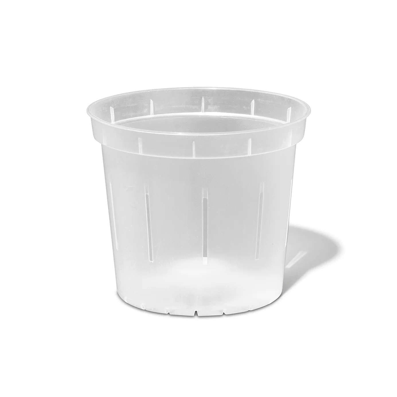 5″ Crystal Clear Slotted Orchid Pot