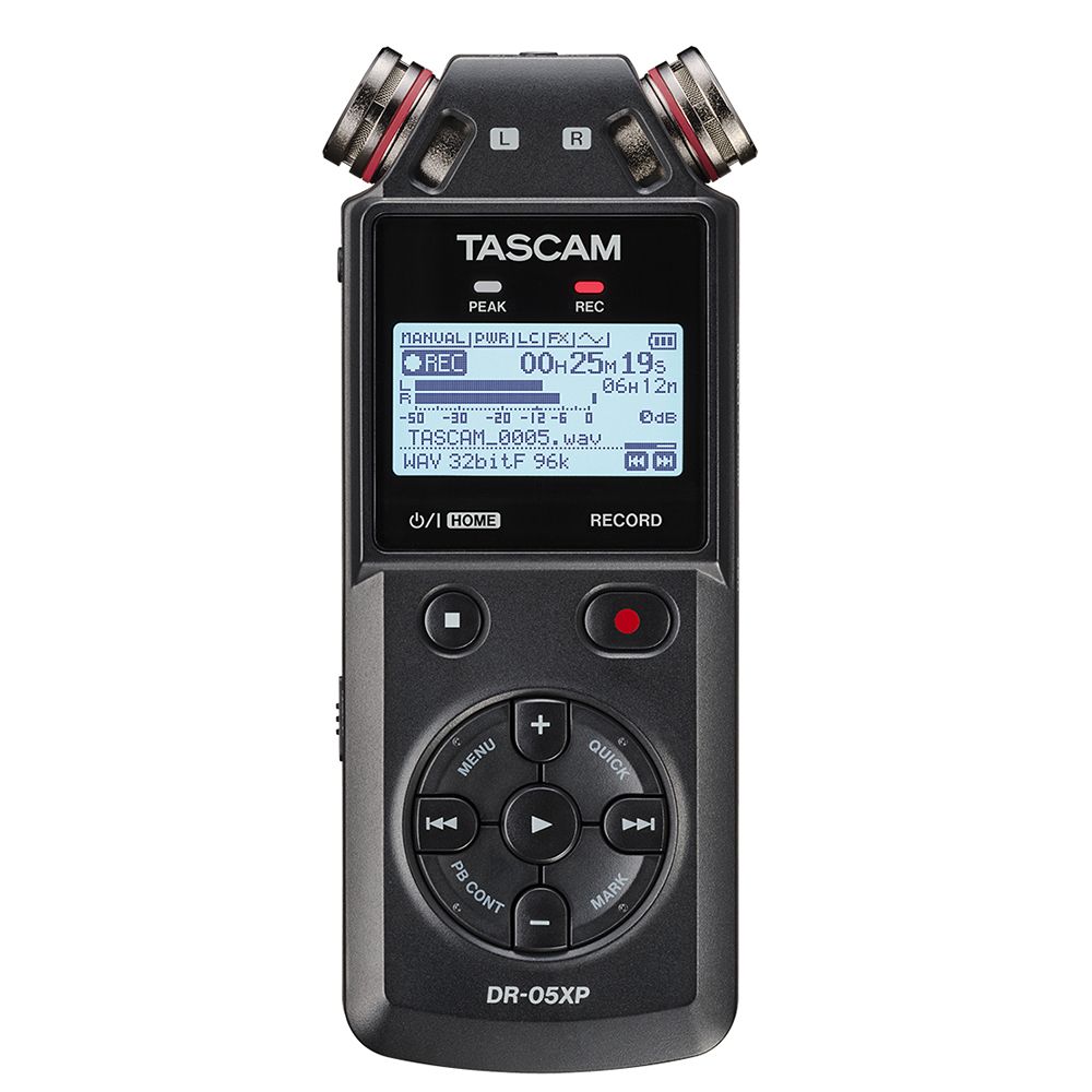 Tascam DR05XP 2-Channel 32-Bit Float Handheld Recorder w/ USB-C Audio Interface - Image 1