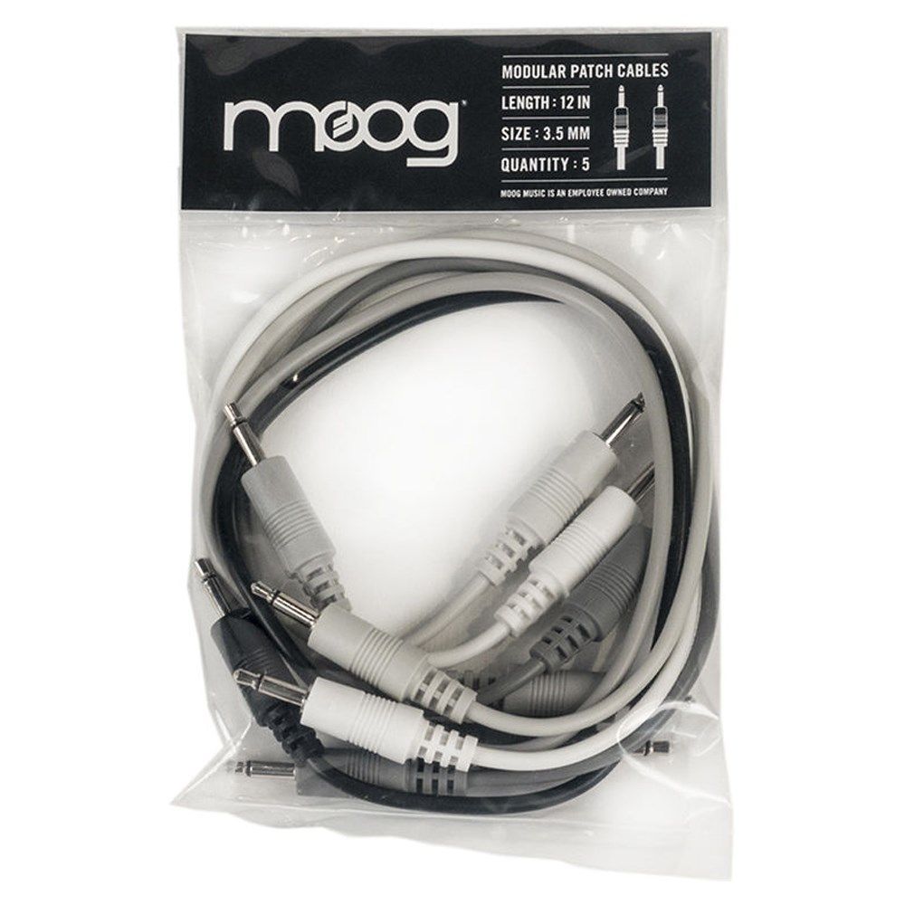 Moog Mother Cables 5x 12" Modular Synth Patch Cables - Image 1