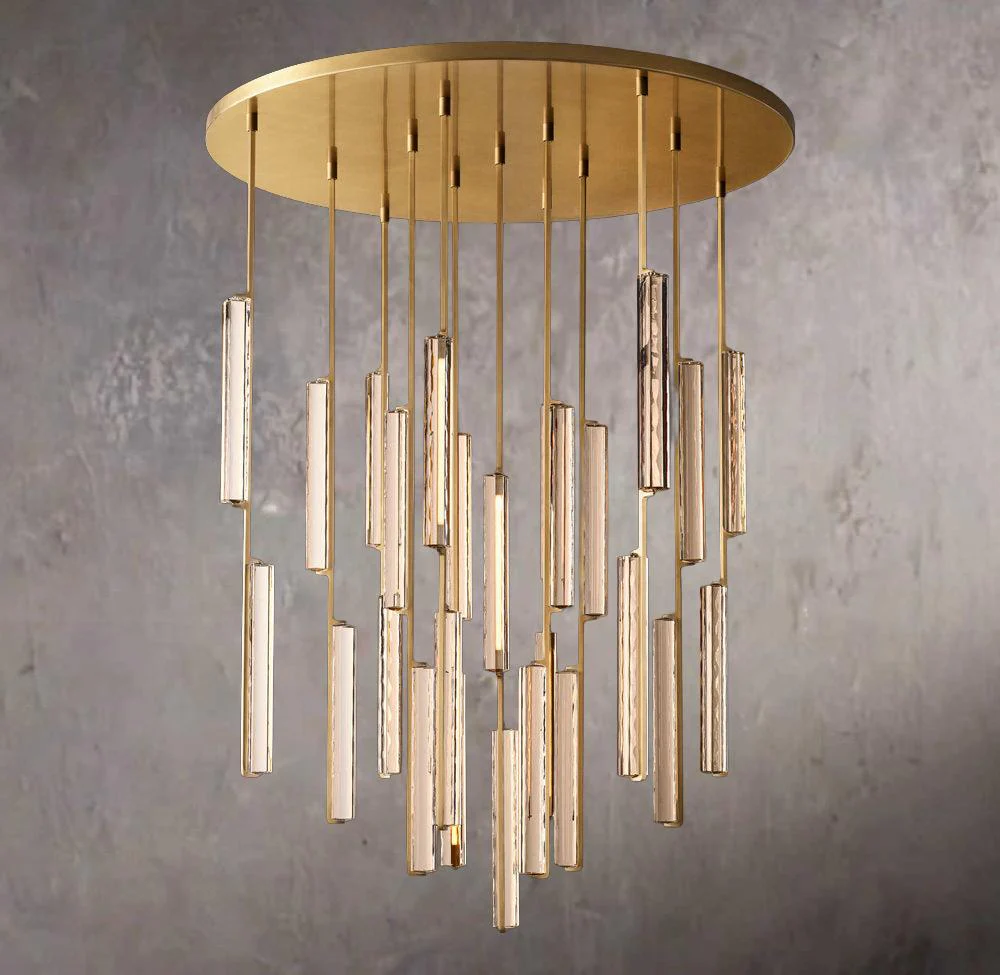 Audubons Crystal Circular Chandelier 56″