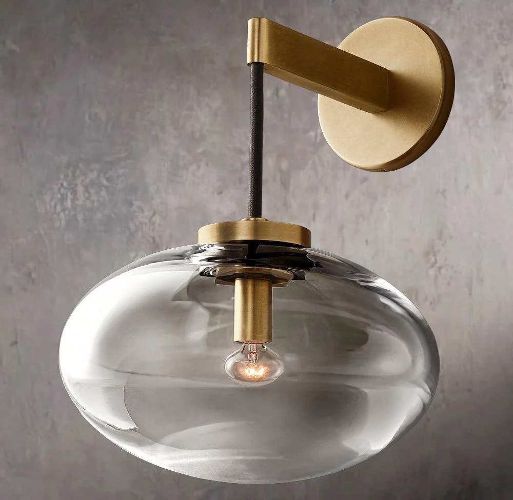Cabrettes Transparent Glass Wall Sconce