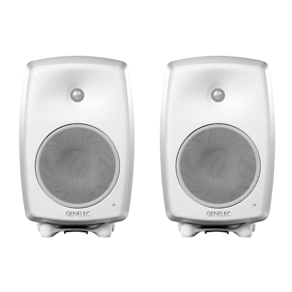 Genelec G Series G Four 6.5" Two-Way Active Studio Monitors - White (Pair) - Image 1
