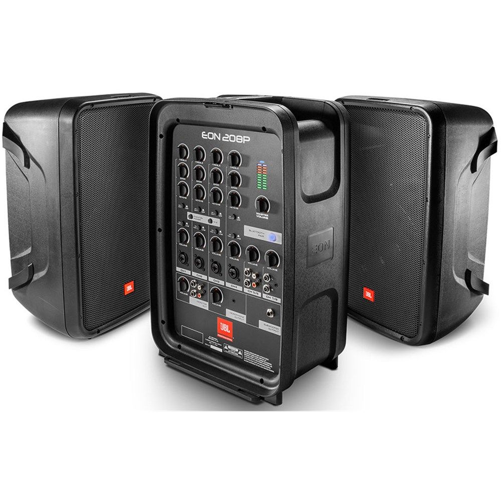 JBL EON208P Portable 8" 2-Way PA System w/ Powered 8-Channel & Bluetooth - Image 1