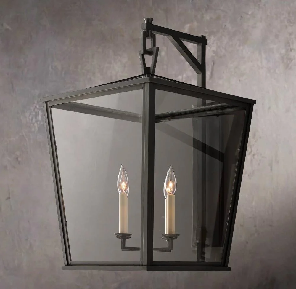 19th Century British Pierced Outdoor Wall Sconce 28″