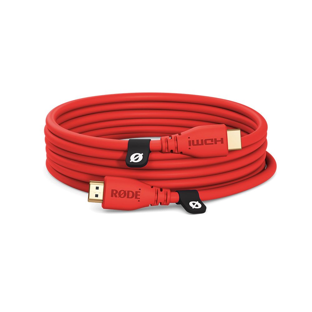 Rode HDMI Cable (3m) (Red) - Image 1