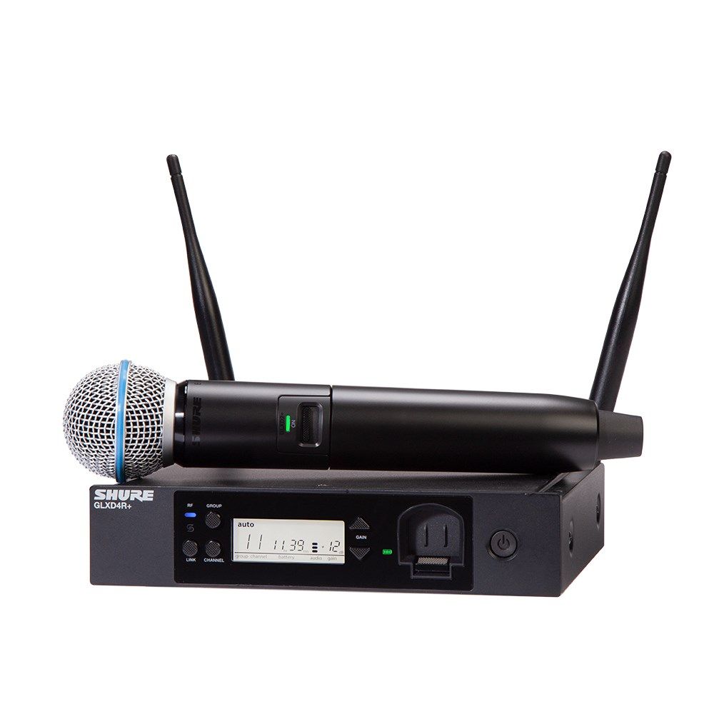 Shure GLXD24R+ / B58 Digital Wireless Rack System BETA58A Vocal Microphone - Image 1