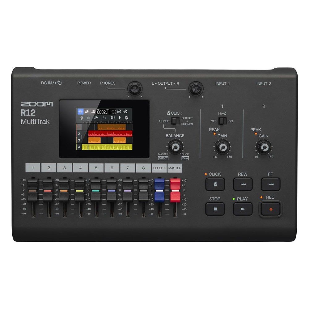 Zoom R12 Multi-Track Recorder Interface & Controller w/ 18 Built-In Synth Instruments - Image 1