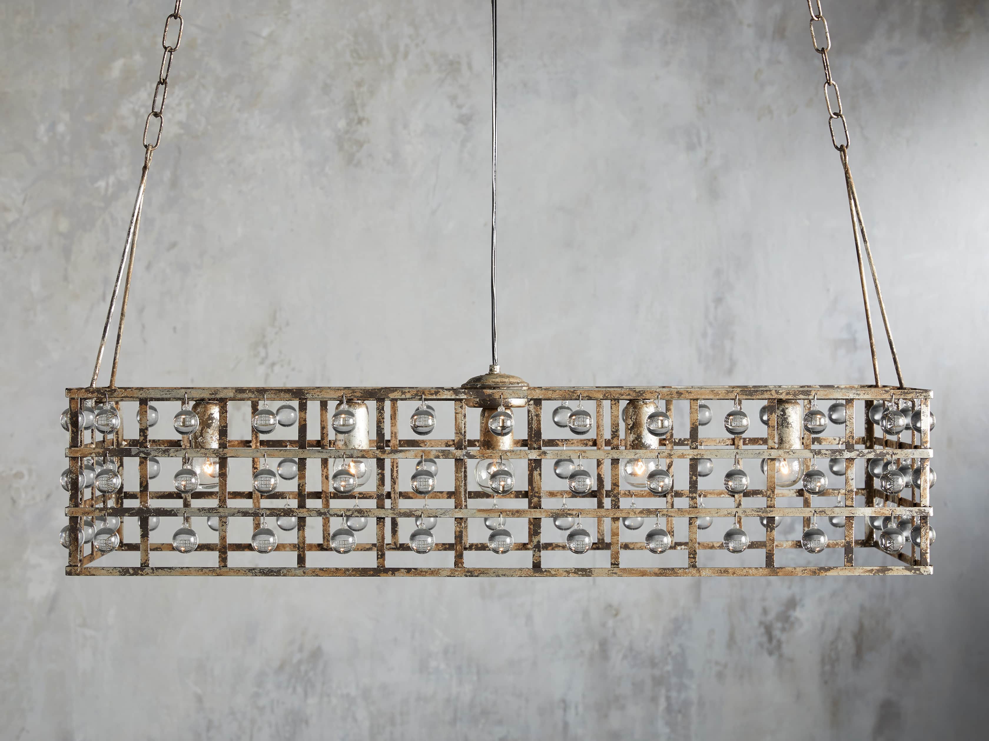 La Cage 41" Linear Chandelier Light - Image 2