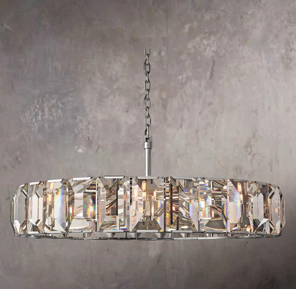 Harlowe Crystal Round Ceiling Chandelier 60" - Image 2