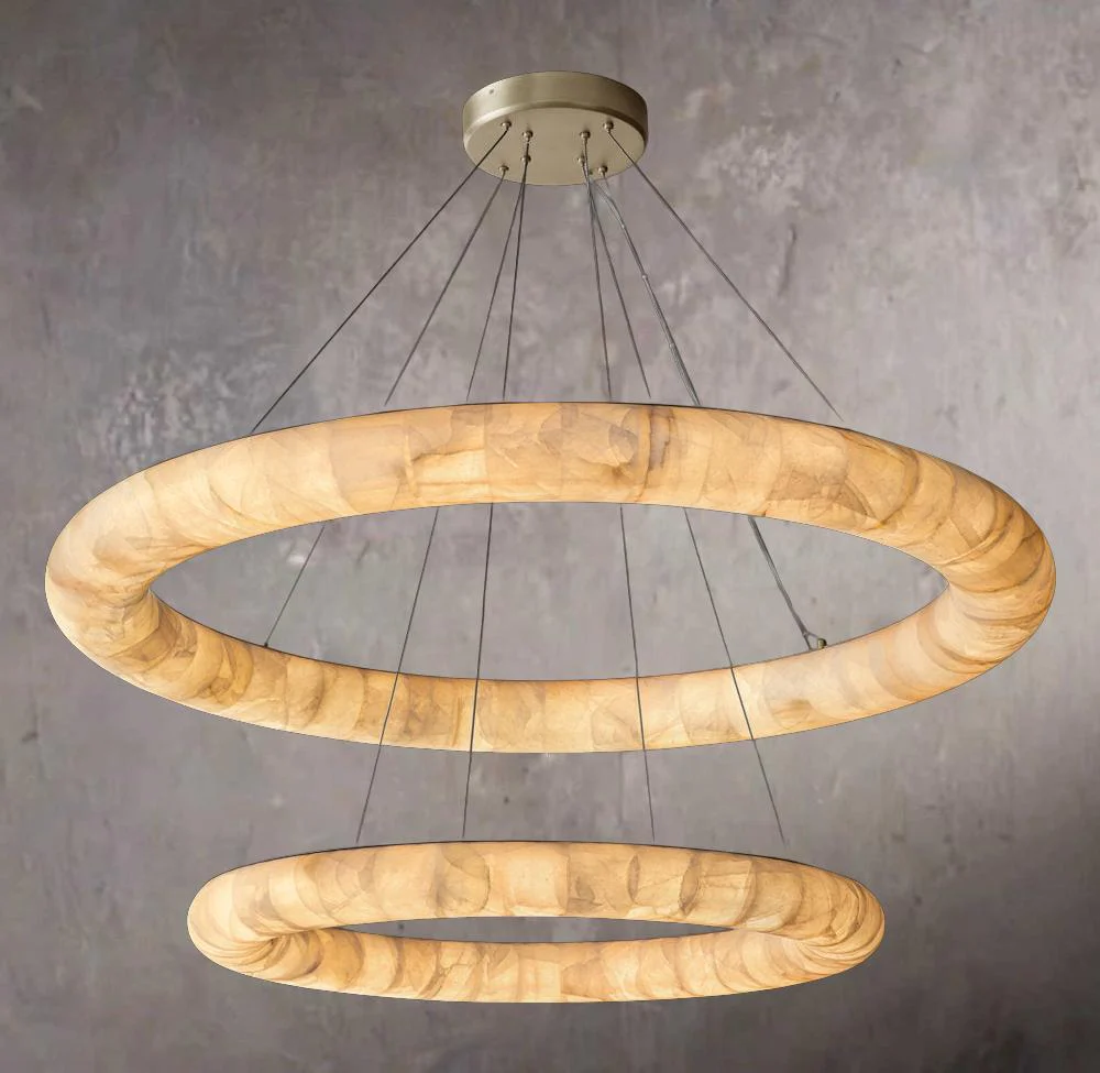 Rivage Smooth Dual-Level Circular Chandelier 61" - Image 2