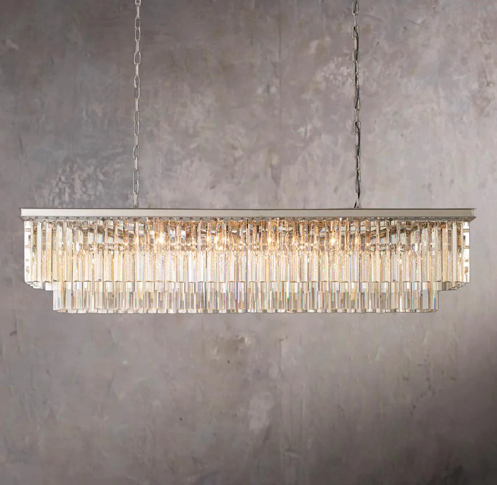 1920s Odeon Linear Pendant Light 59" - Image 2