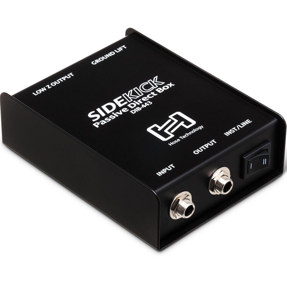 Hosa DIB-443 Sidekick 1/4" TS to XLRM Passive DI Box - Image 1