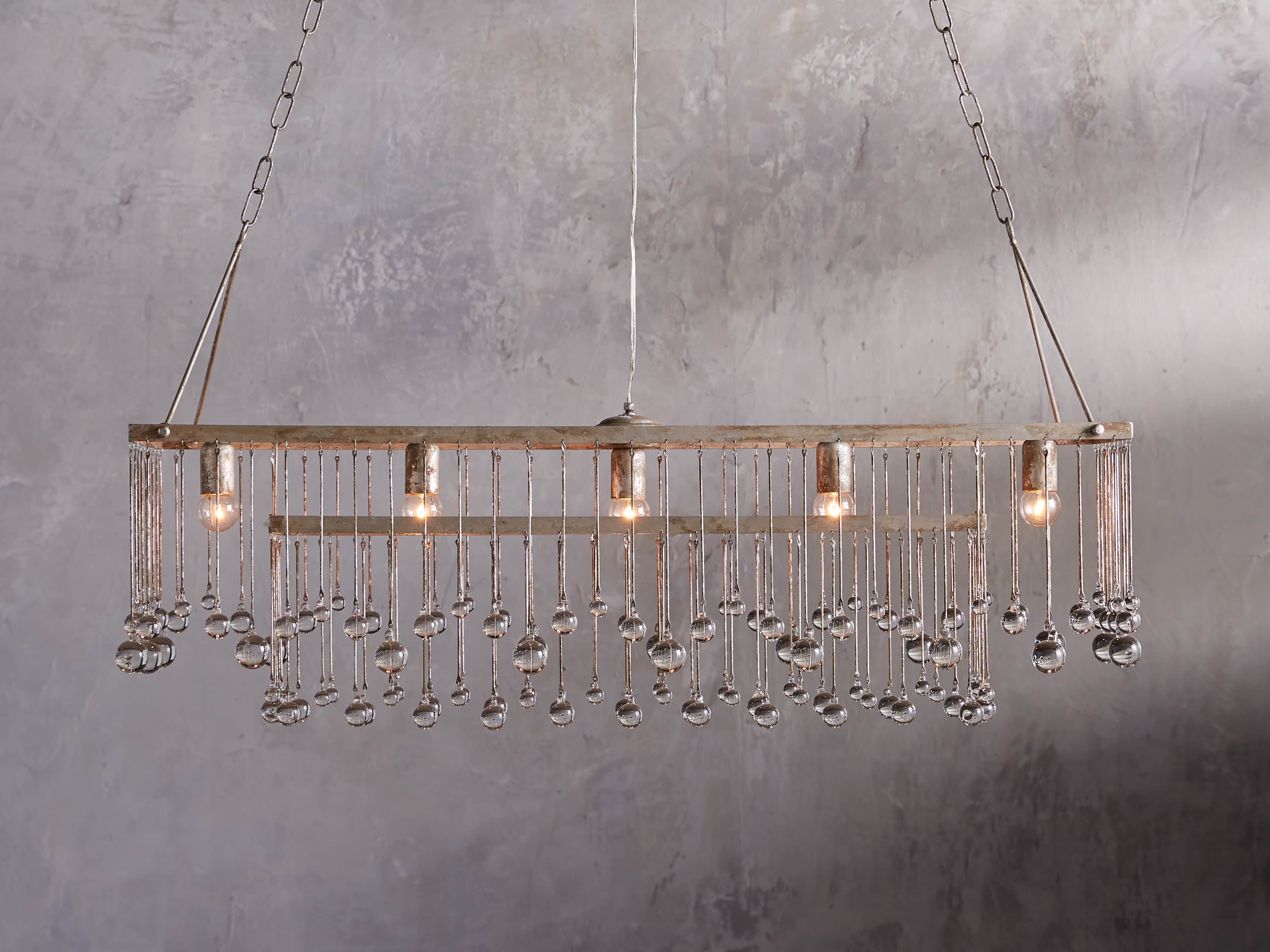 Aubrey Rectilinear Hanging Lamp in Chrome - Image 3