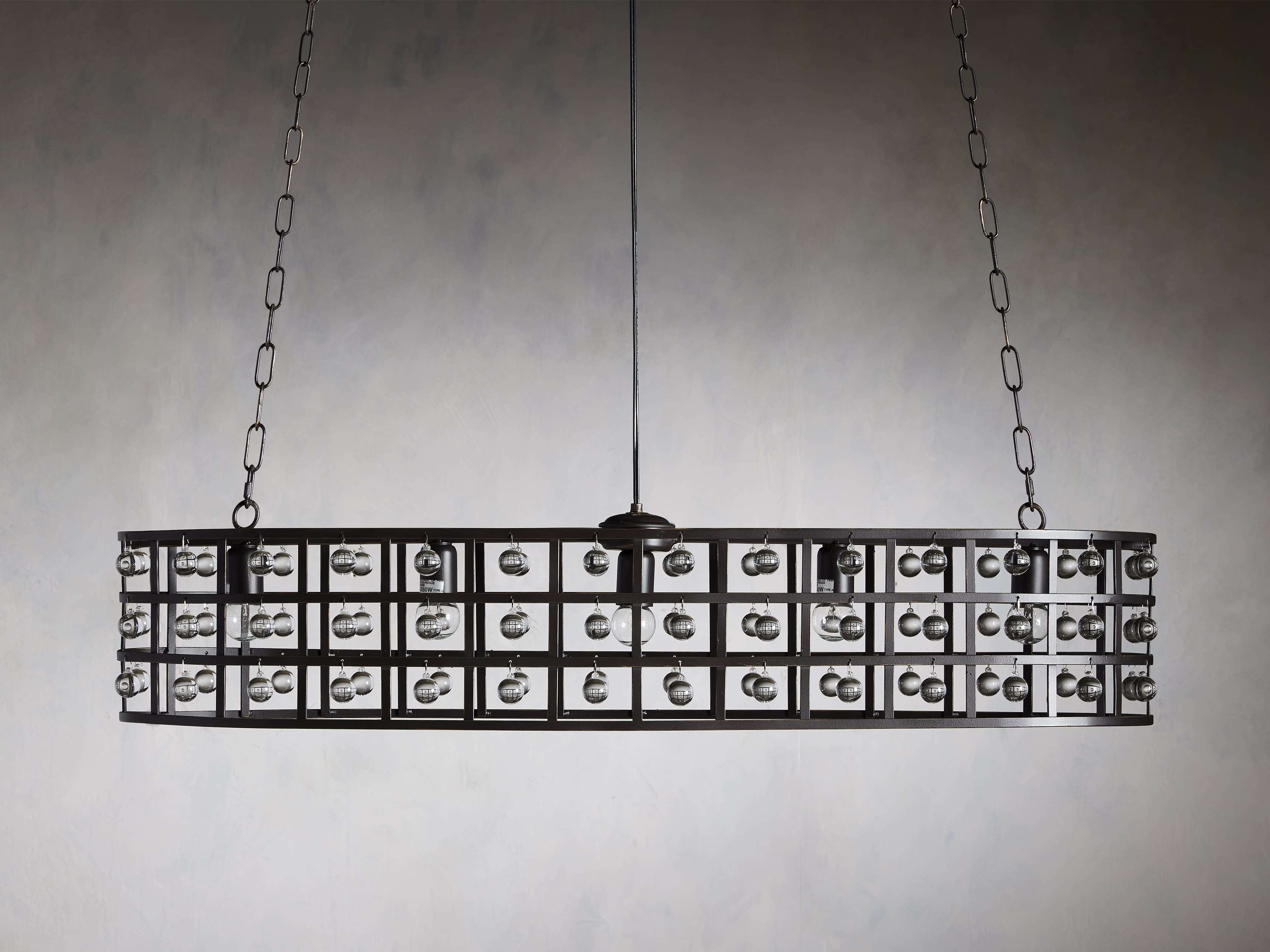 Elliptical Cage Hanging Pendant Lamp - Image 3
