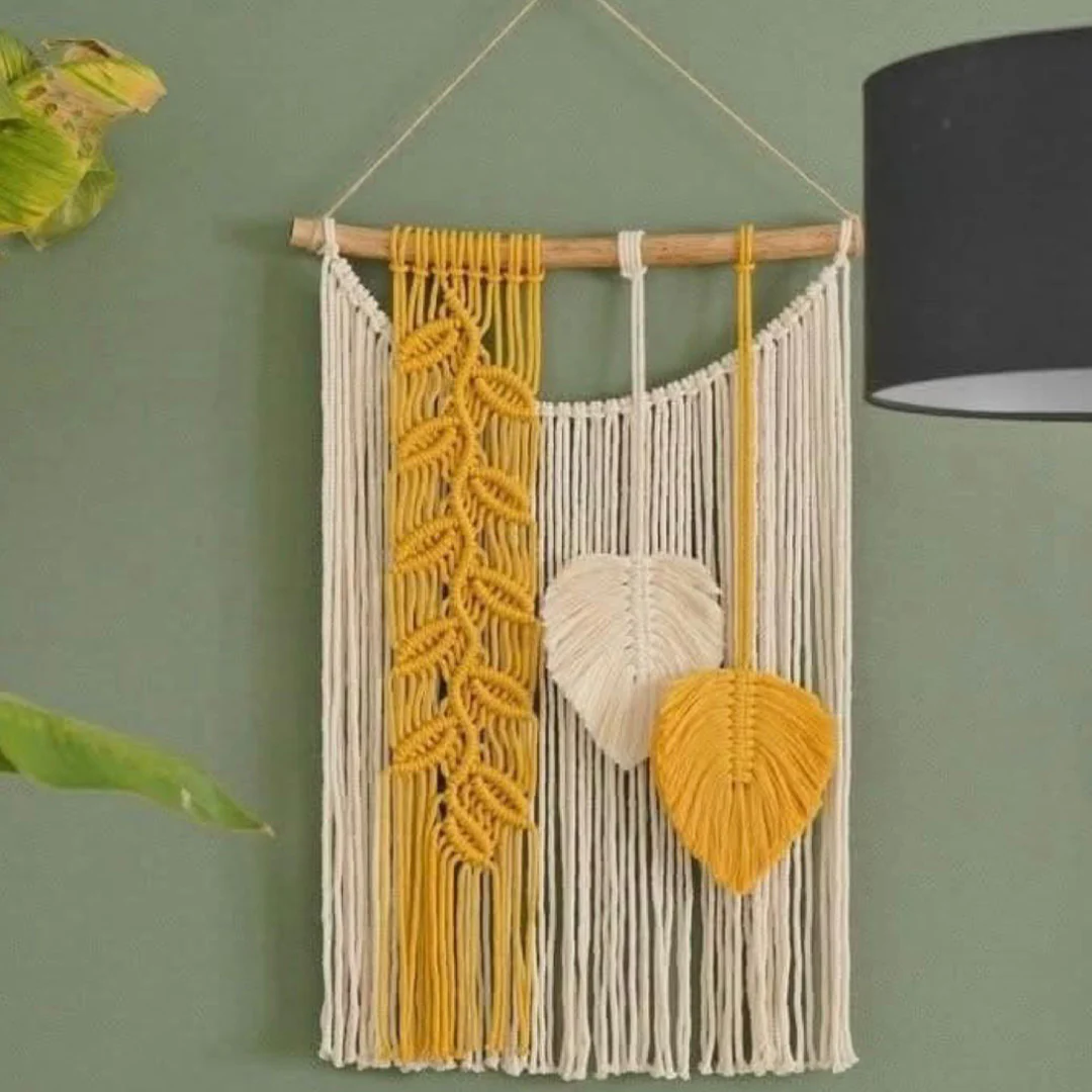 ديكور حائط مكرمية 70×50سم - BIRD66 - Image 1