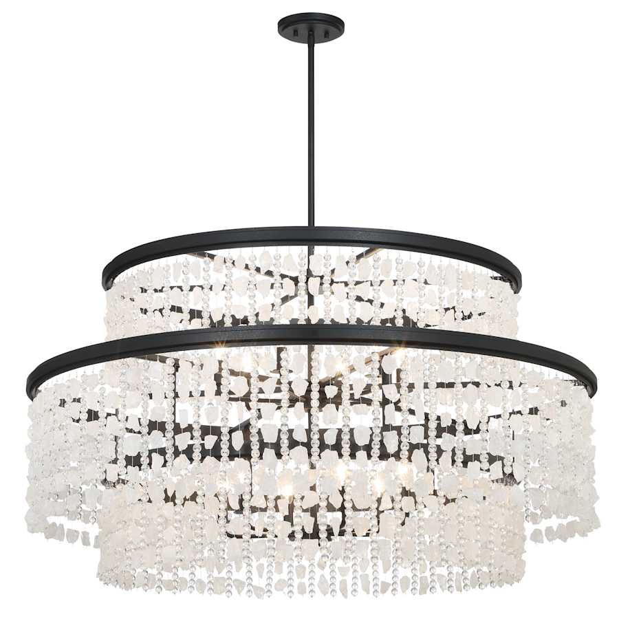 Minka Lavery Shimmering Elegance 12 Light 48" Wide Crystal Drum Chandelier - Image 2