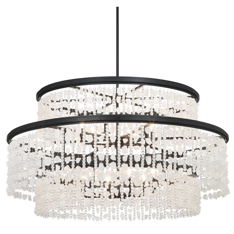 Minka Lavery Shimmering Elegance 12 Light 48" Wide Crystal Drum Chandelier - Image 1