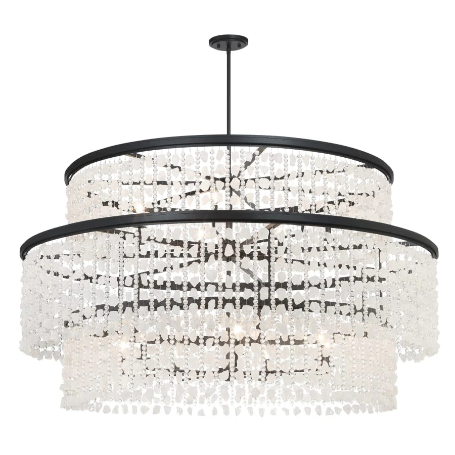 Minka Lavery Shimmering Elegance 14 Light 60" Wide Crystal Drum Chandelier - Bulbs Included - Image 2