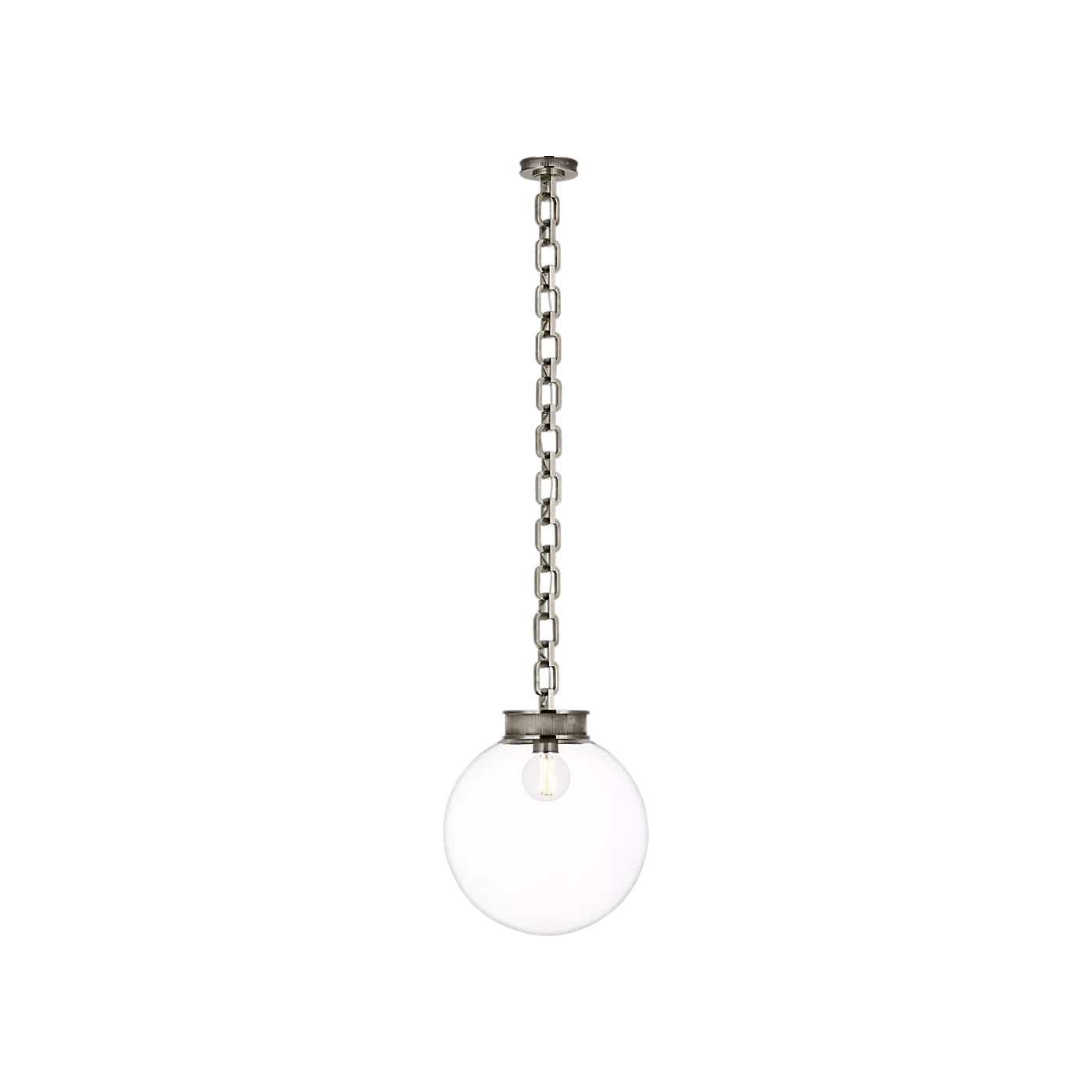 Bellamy 1 Light Statement Chain 16″ Globe Chandelier