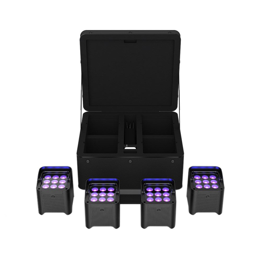 Chauvet DJ Freedom PAR H9 IP X4 LED Accent Light Hex Colour w/IP65 Rating 4 Pack - Image 1