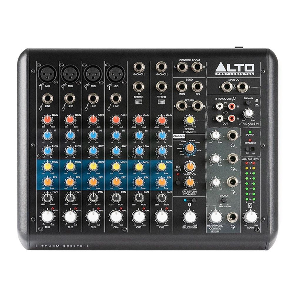 Alto Professional Truemix 800 FX 8-Channel Compact Mixer w/ USB, Bluetooth & Multi-FX - Image 1