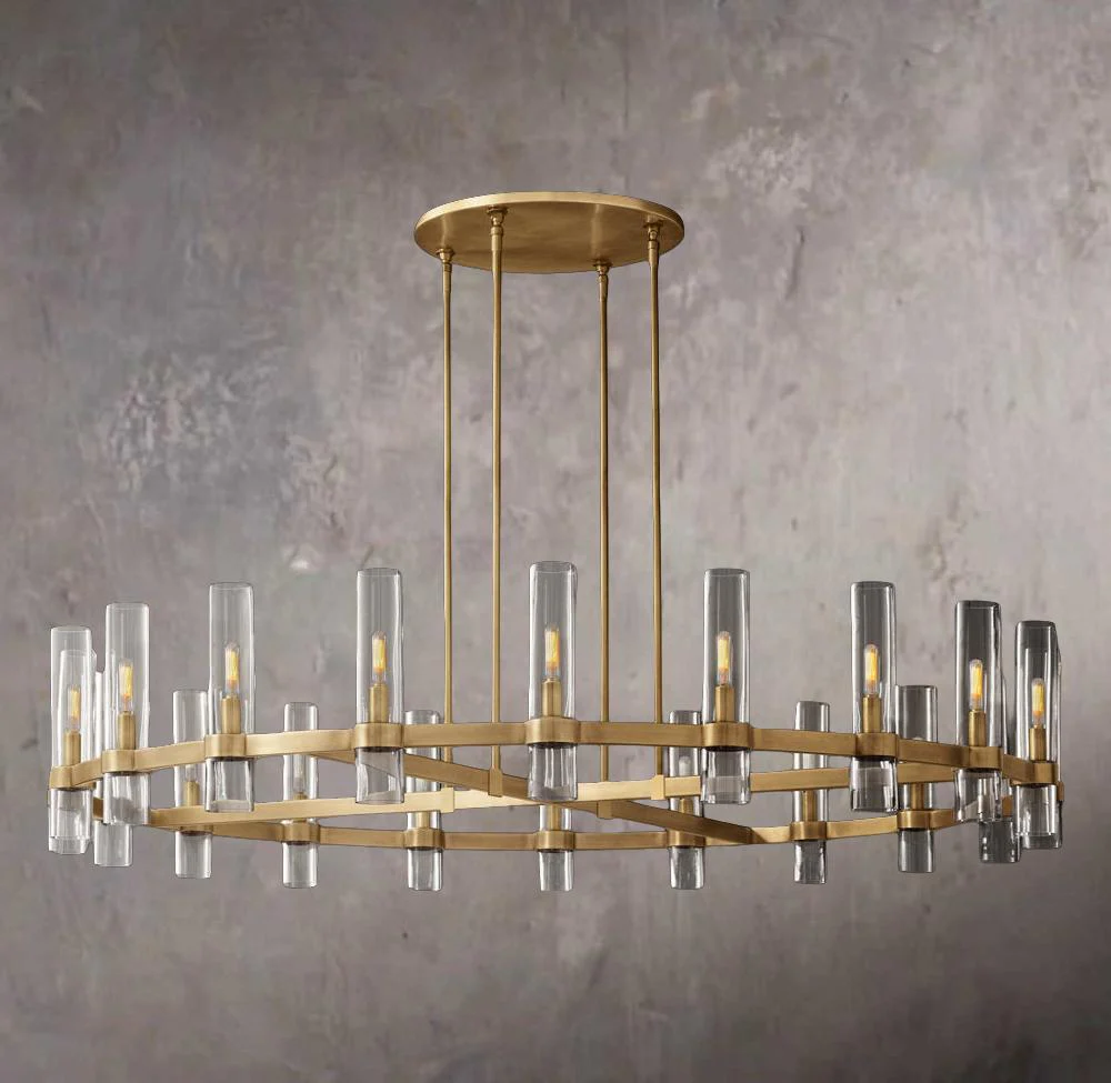 San Marcos Linear Rectangular Chandelier 54" - Image 3