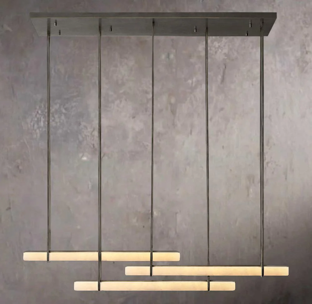 Alabaster Audubon Triple Bar Linear Chandelier - Image 2